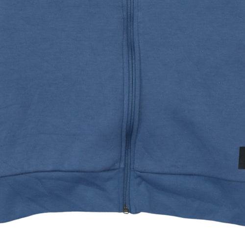 Adidas Boys Blue Full Zip Hoodie 13-14 Years Sportswear Fleece