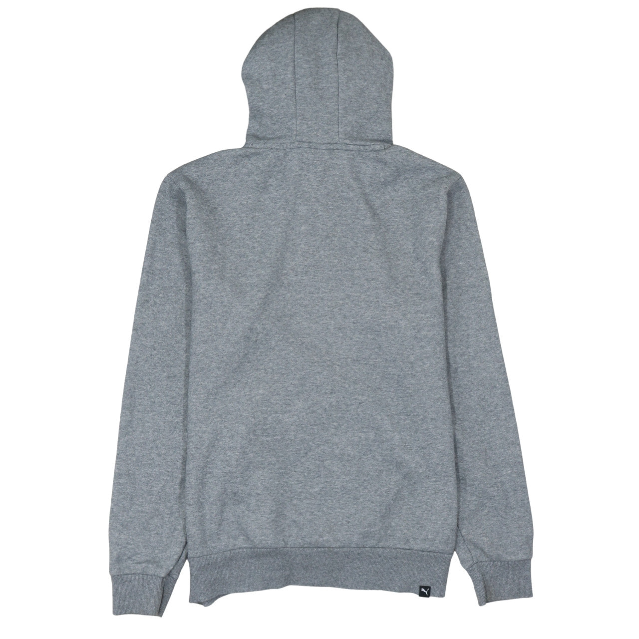 Puma Men’s Grey Pullover Hoodie Small Regular Fit Fleece Sweatshirt