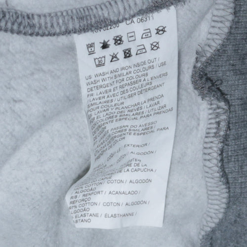 Puma Men’s Grey Pullover Hoodie Small Regular Fit Fleece Sweatshirt