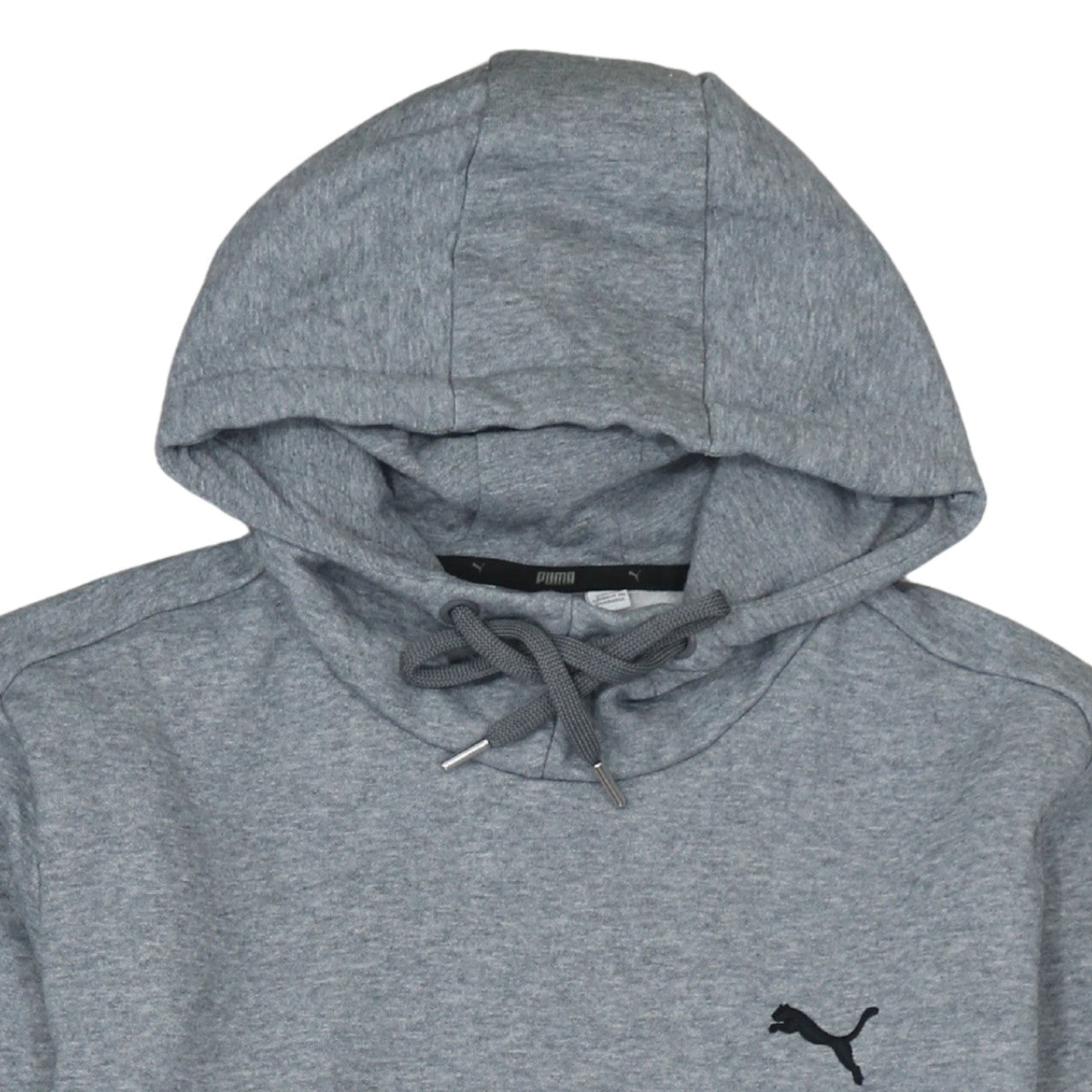 Puma Men’s Grey Pullover Hoodie Small Regular Fit Fleece Sweatshirt