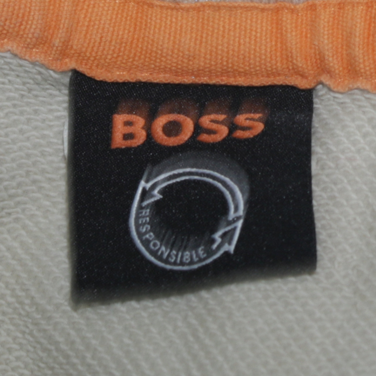BOSS Men's Beige XL Pullover Hoodie Cotton Regular Fit