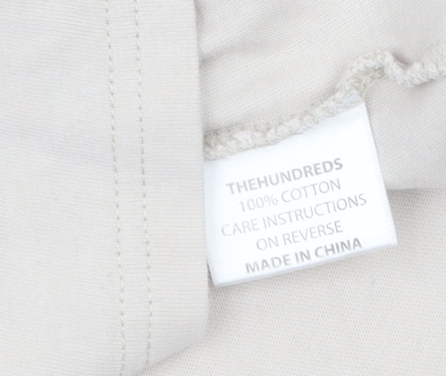 The Hundreds Men's Green Purple Beige Colourblock Cotton Long Sleeve S