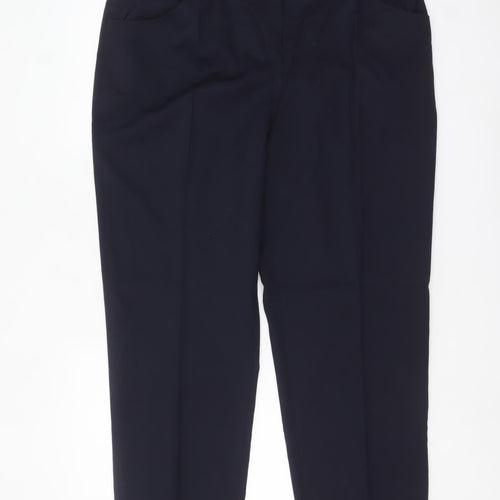 Hunter Men's Blue Regular Fit Wool Blend Work Trousers Size 18