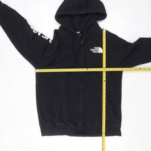 The North Face Womens Black Medium Full Zip Hoodie Cotton Blend
