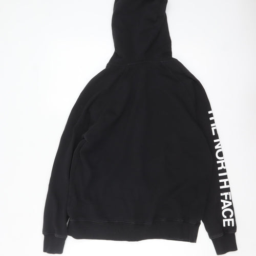The North Face Womens Black Medium Full Zip Hoodie Cotton Blend