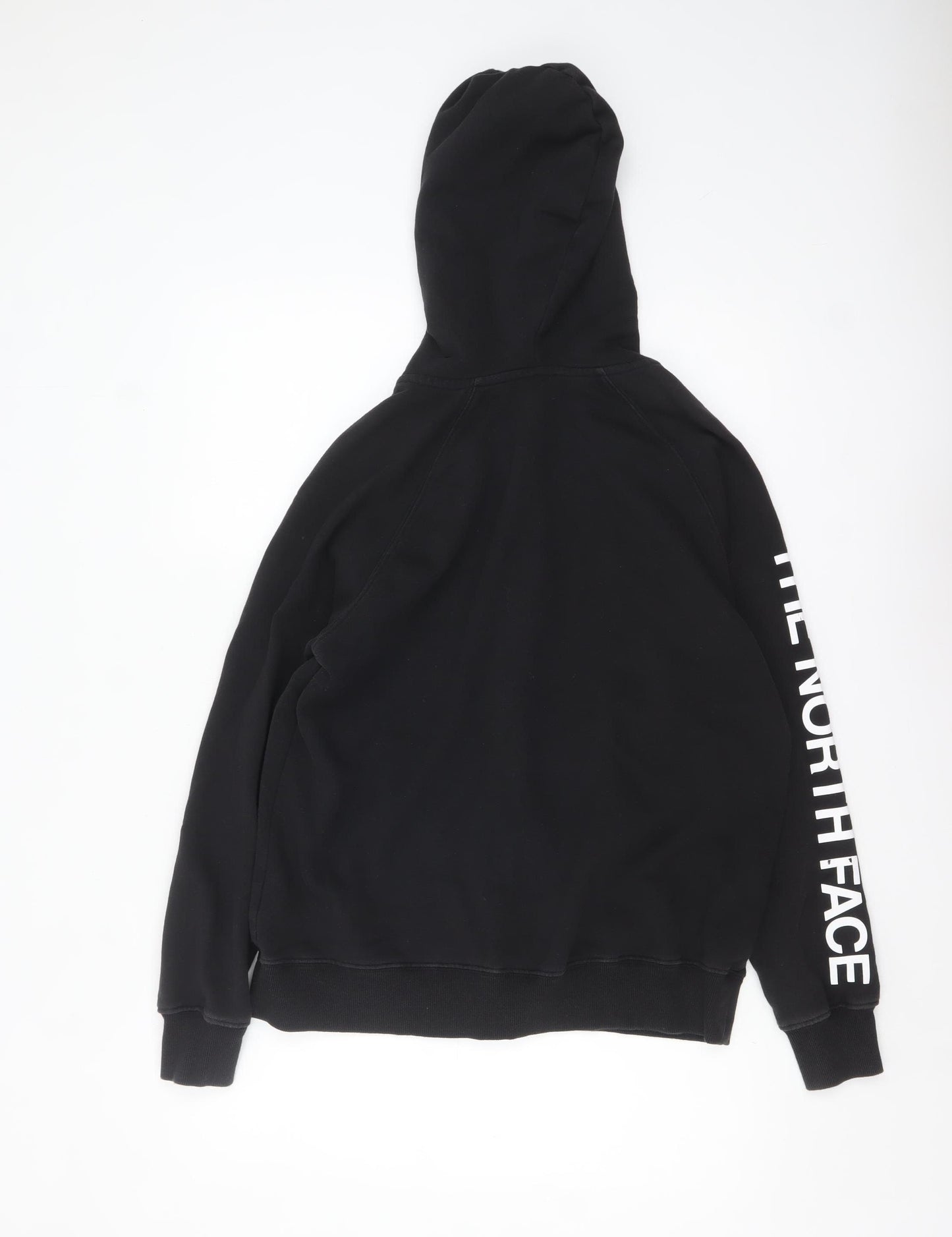 The North Face Womens Black Medium Full Zip Hoodie Cotton Blend
