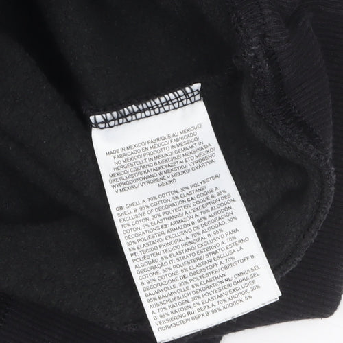 The North Face Womens Black Medium Full Zip Hoodie Cotton Blend