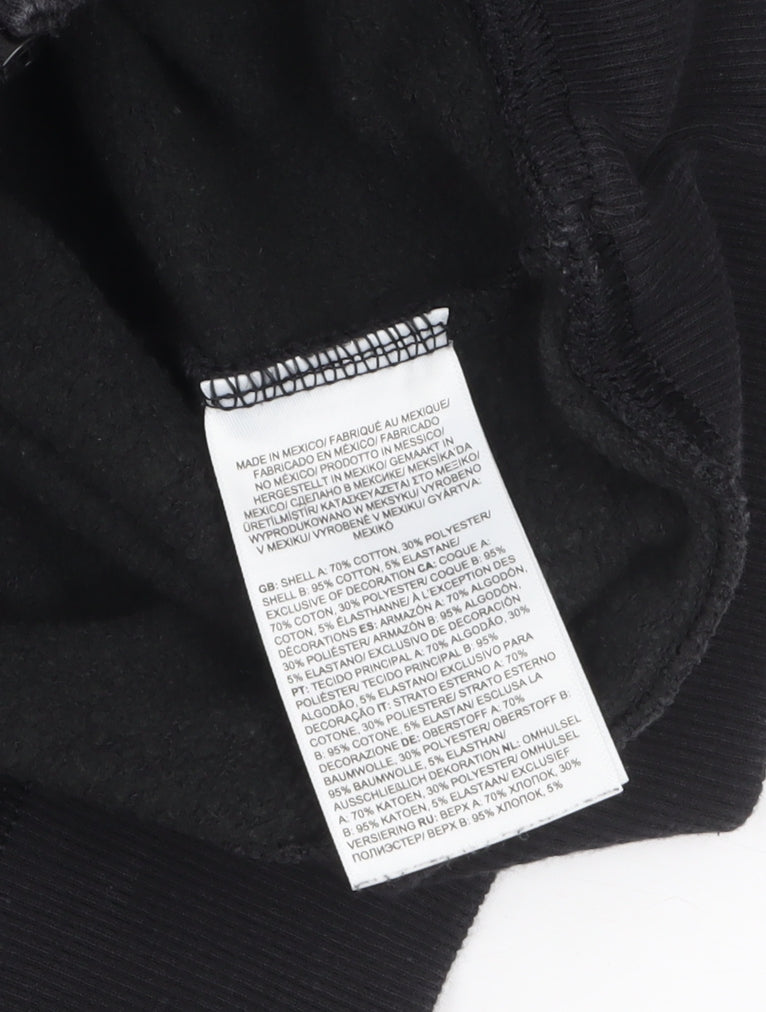 The North Face Womens Black Medium Full Zip Hoodie Cotton Blend