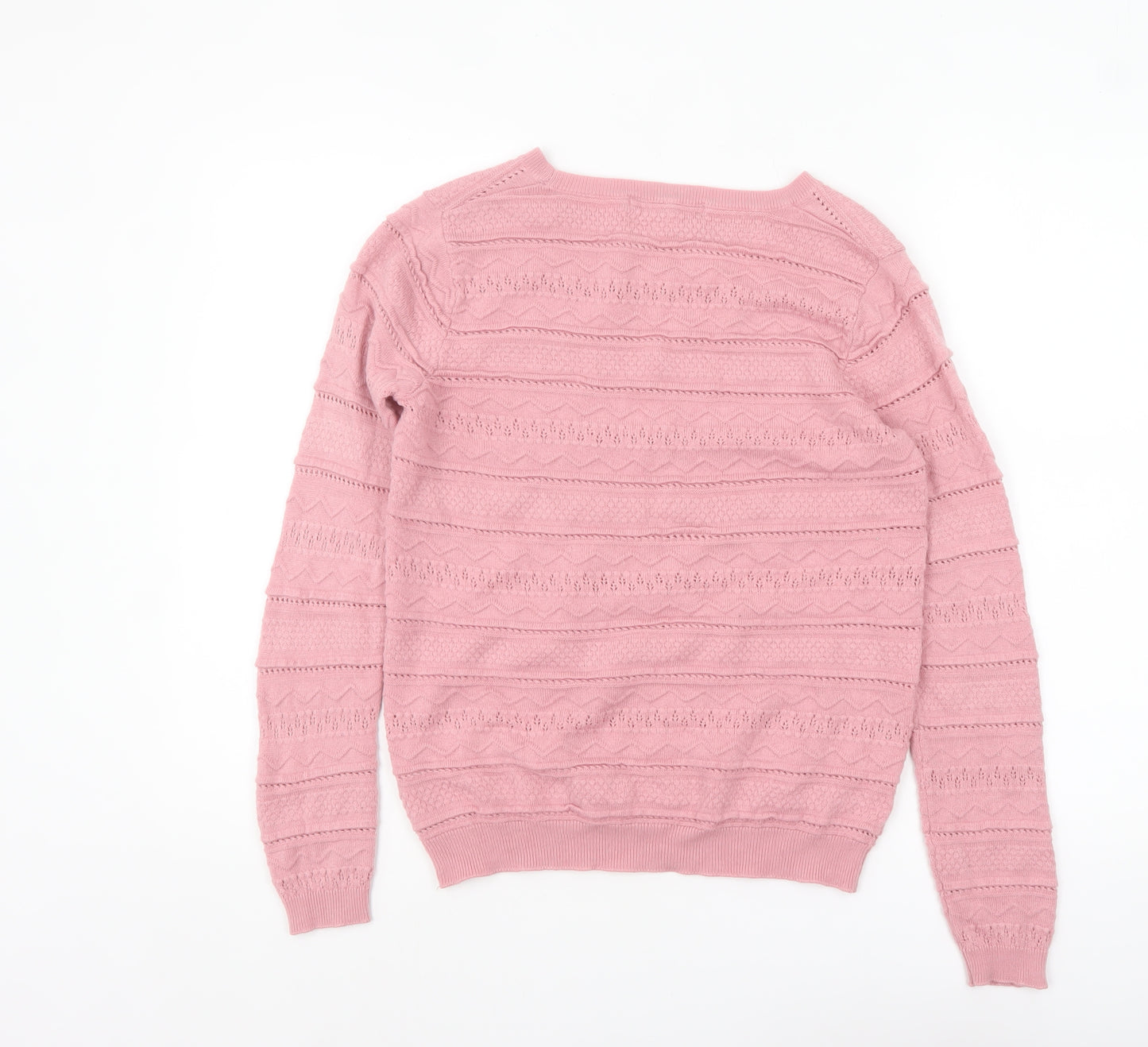 Isle Essentials Women’s Pink Knit Pullover Jumper Size S 10-12