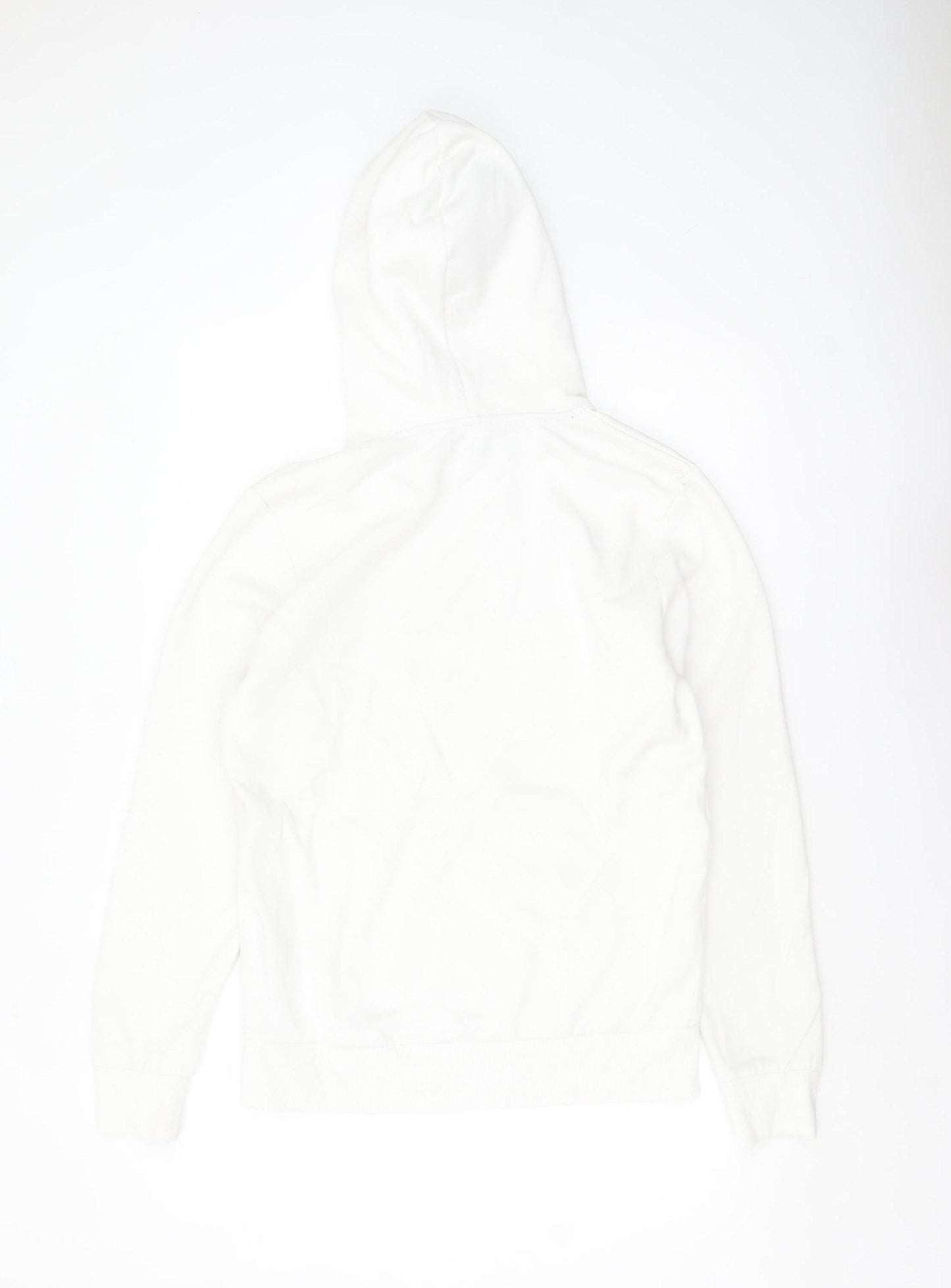 Jack & Jones Men’s White Pullover Hoodie M Logo Fleece Sweatshirt