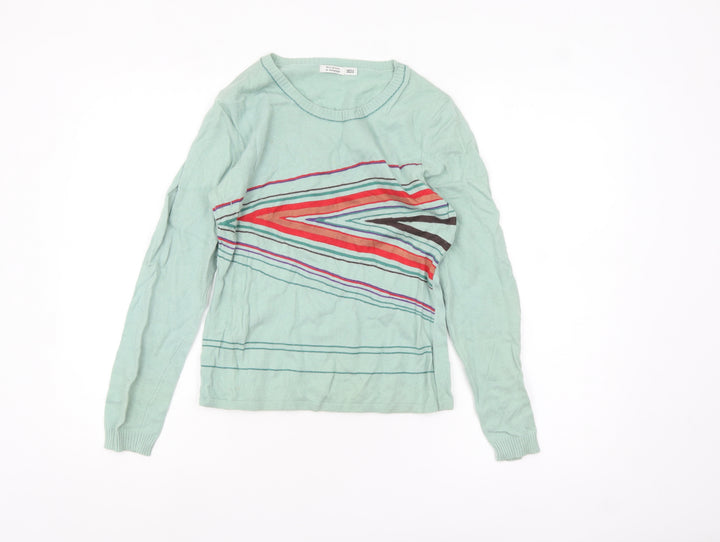 Marks and Spencer Women Green Medium Pullover Jumper