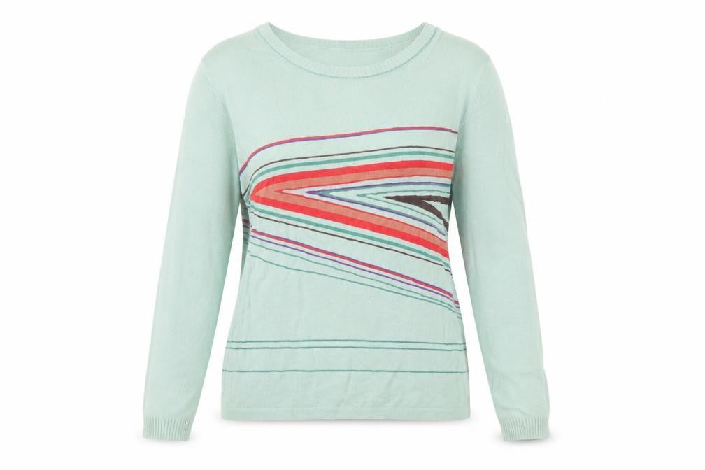 Front view of Marks & Spencer Women Green Medium jumper