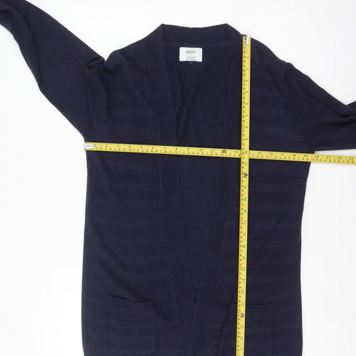 Maine New England Women's Blue Size 14 Open Front Knit Cardigan