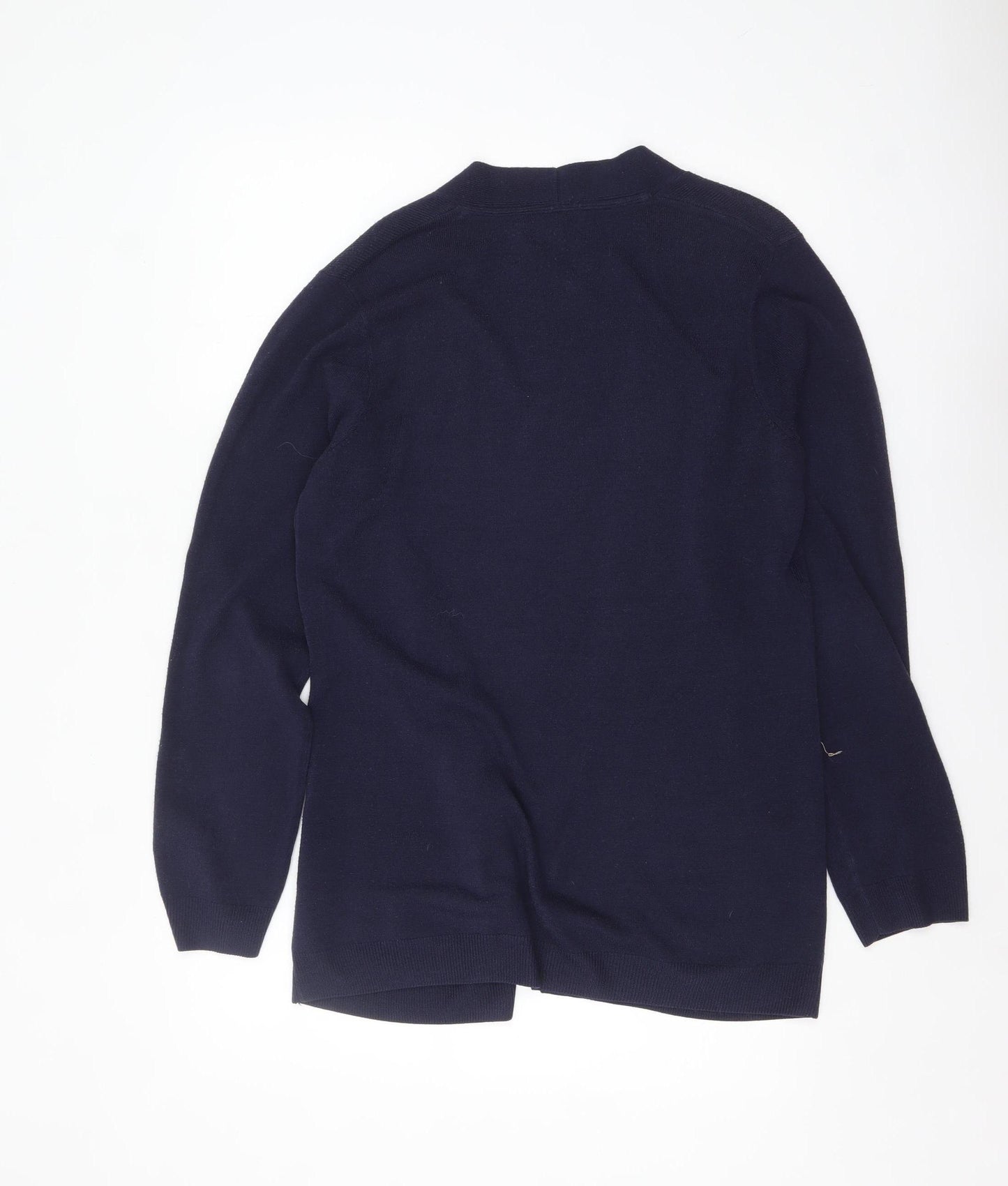 Maine New England Women's Blue Size 14 Open Front Knit Cardigan
