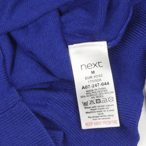Next Women Blue Crew Neck Long Sleeve Pullover Jumper Size 12