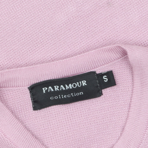Paramour Women Pink Embroidered Long Sleeve Knit Cardigan Size S