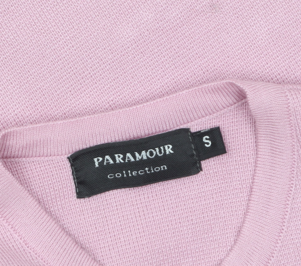 Paramour Women Pink Embroidered Long Sleeve Knit Cardigan Size S