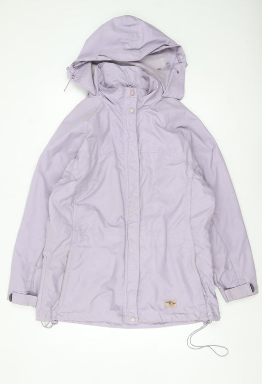 Arctic Storm Women’s Purple Waterproof Hooded Rain Jacket L