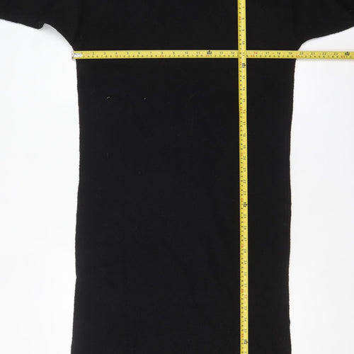 Nobody’s Child Women’s Black Knit Midi Jumper Dress Size M