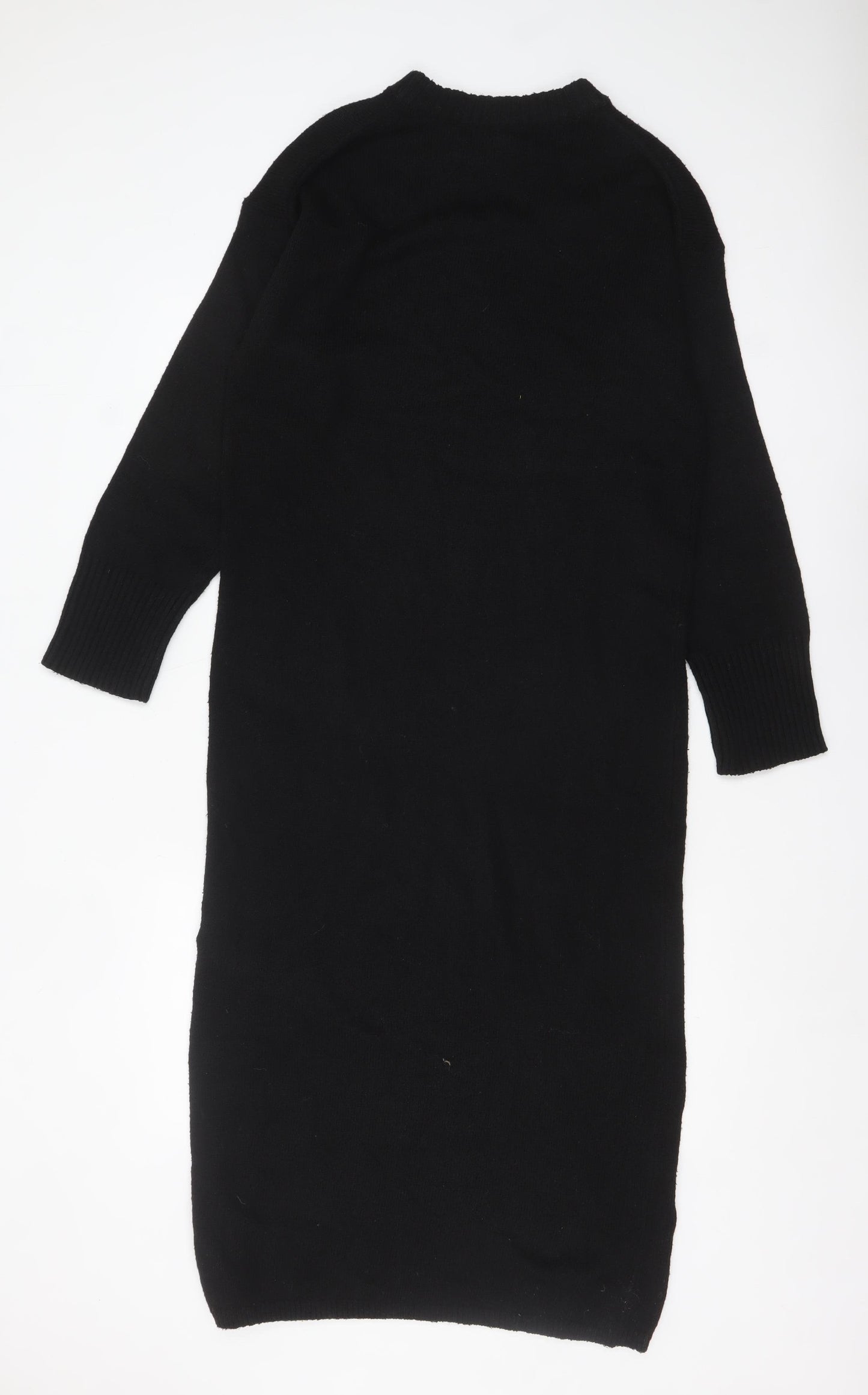 Nobody’s Child Women’s Black Knit Midi Jumper Dress Size M