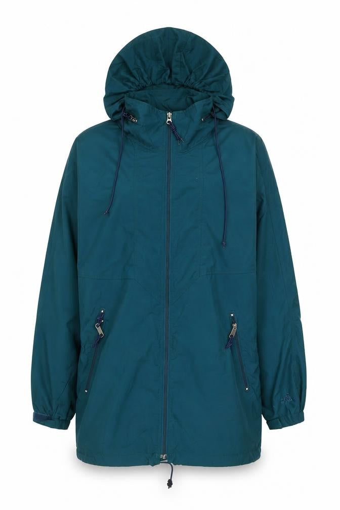 EMS Women's Green L Anorak Hooded Full Zip Outdoor Jacket