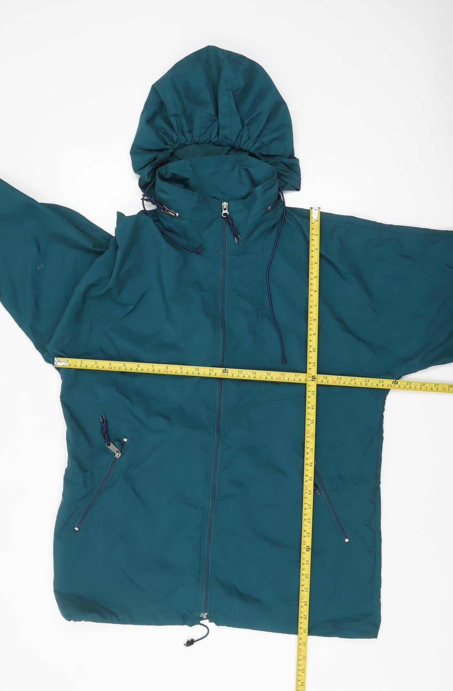 EMS Women's Green L Anorak Hooded Full Zip Outdoor Jacket
