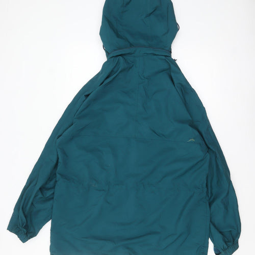 EMS Women's Green L Anorak Hooded Full Zip Outdoor Jacket