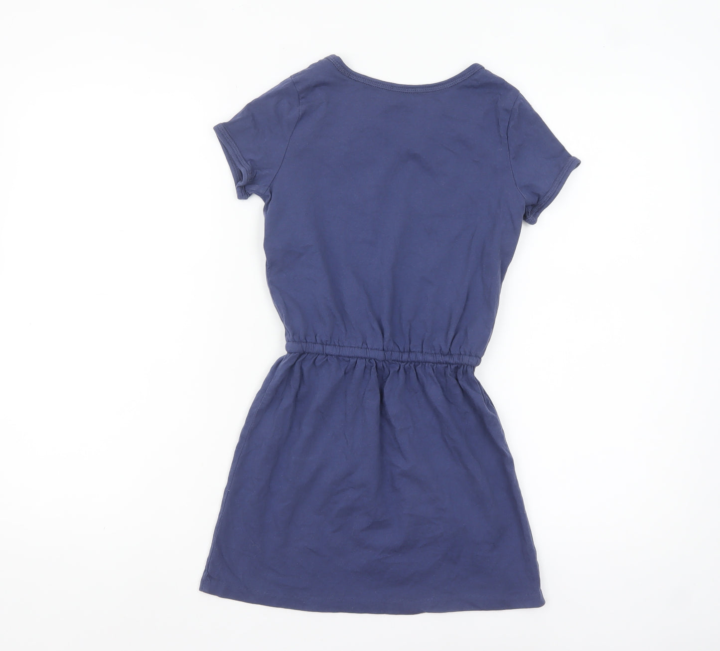 Ralph Lauren Girls Blue Cotton T-Shirt Dress Size 7 Years