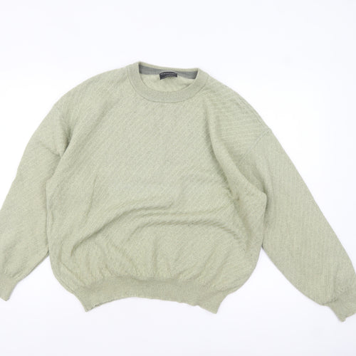 Maselli Womens Green Wool Blend Pullover Jumper Size 20