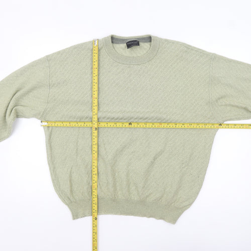 Maselli Womens Green Wool Blend Pullover Jumper Size 20