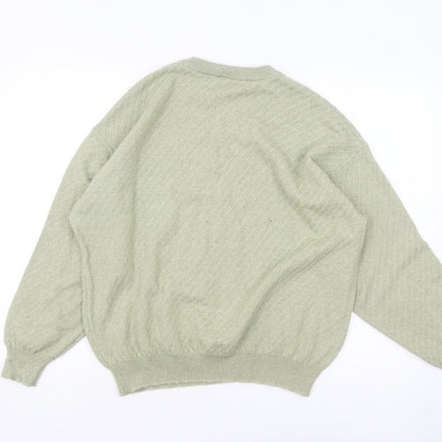Maselli Womens Green Wool Blend Pullover Jumper Size 20