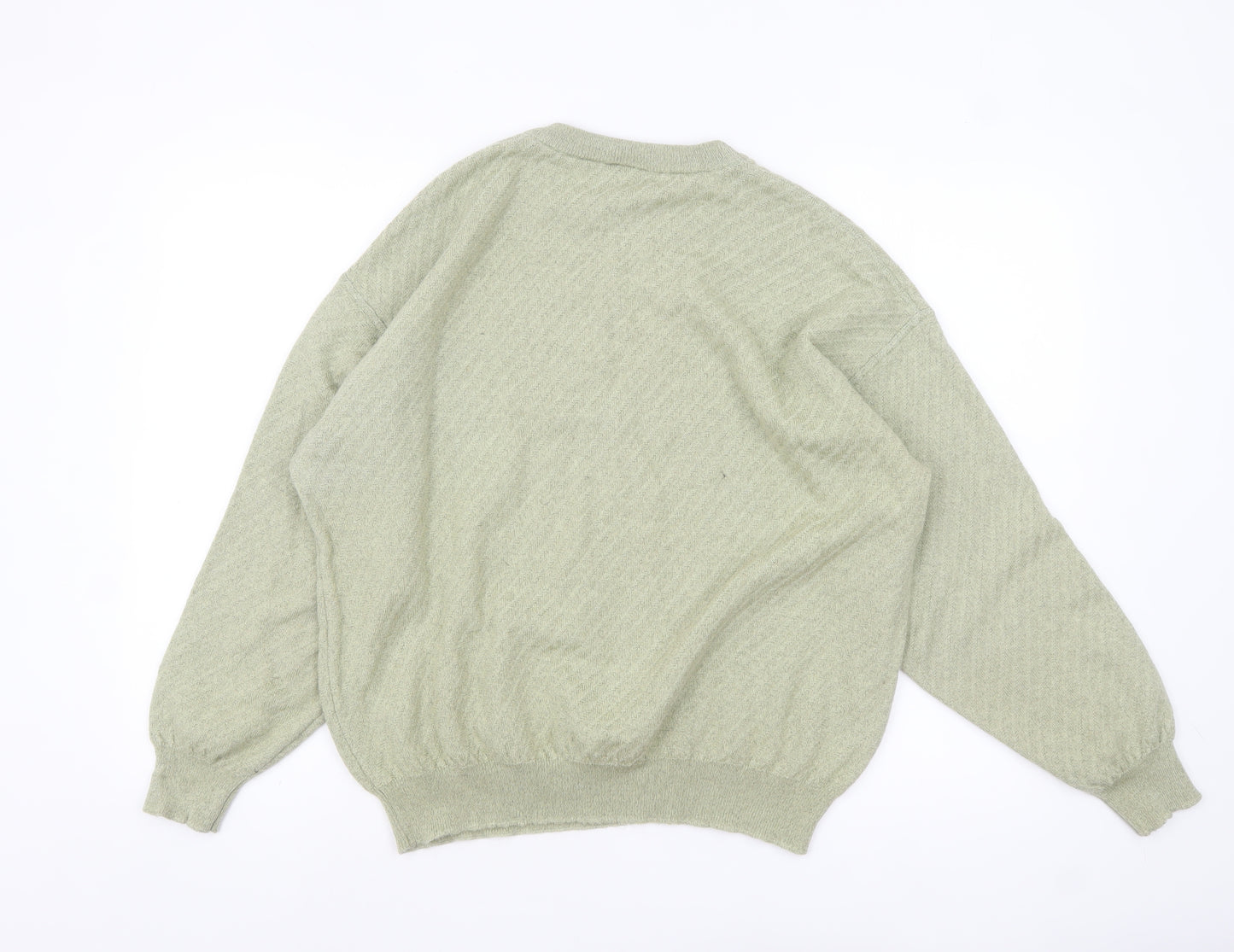 Maselli Womens Green Wool Blend Pullover Jumper Size 20