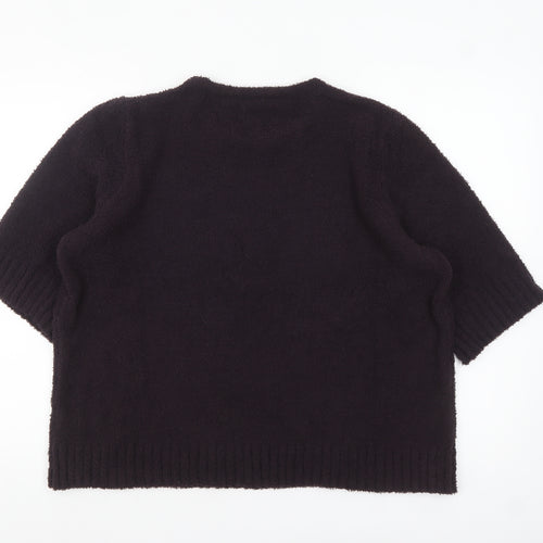 Hush Women's Black M Pullover Knit Jumper Relaxed Fit
