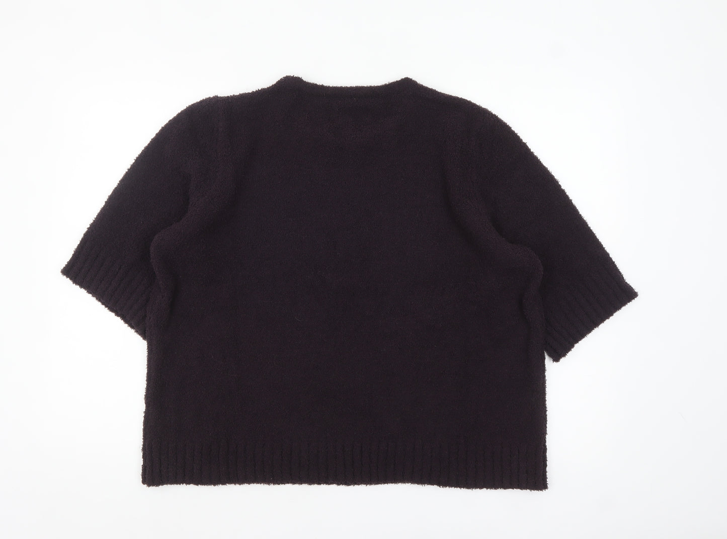 Hush Women's Black M Pullover Knit Jumper Relaxed Fit