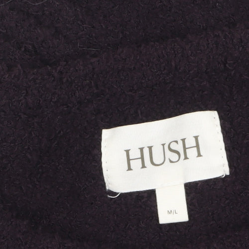 Hush Women's Black M Pullover Knit Jumper Relaxed Fit