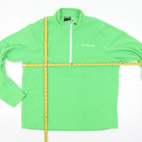 Dare 2b Men's Green XL Fleece 1/4 Zip Pullover Sweatshirt