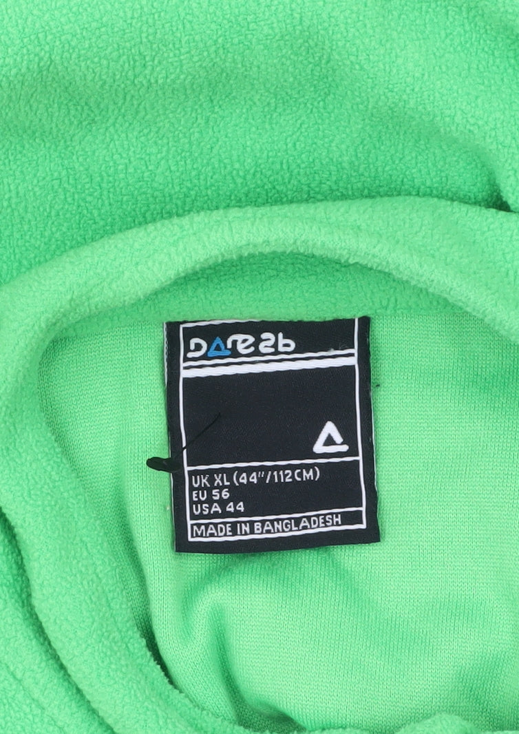 Dare 2b Men's Green XL Fleece 1/4 Zip Pullover Sweatshirt