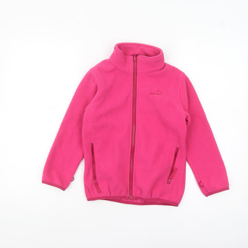 Peter Storm Girls Pink Fleece Full Zip Jacket 7-8 Years