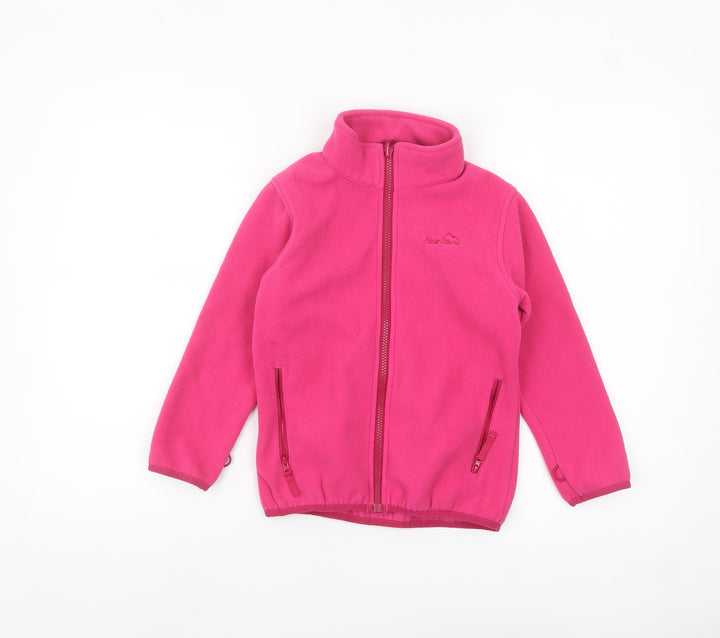 Peter Storm Girls Pink Fleece Full Zip Jacket 7-8 Years