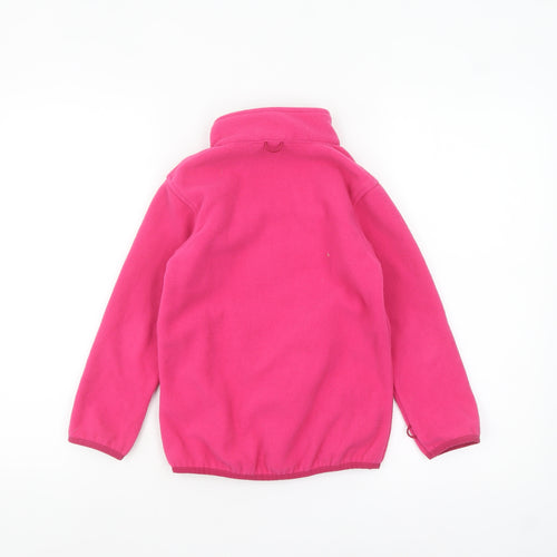 Peter Storm Girls Pink Fleece Full Zip Jacket 7-8 Years
