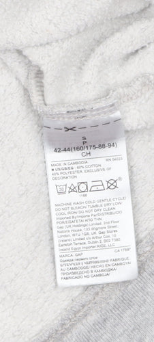 GAP Womens Grey Small Pullover Hoodie Cotton Blend Casual