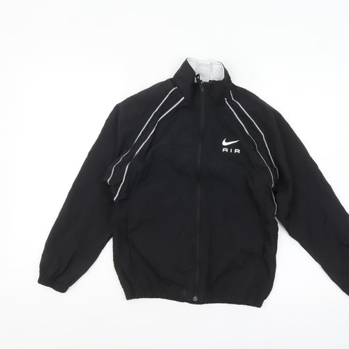 Nike Boys Black Air Track Jacket 11-12 Years Lightweight Zip Sportswear