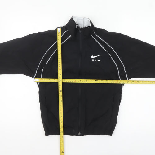 Nike Boys Black Air Track Jacket 11-12 Years Lightweight Zip Sportswear