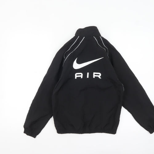 Nike Boys Black Air Track Jacket 11-12 Years Lightweight Zip Sportswear