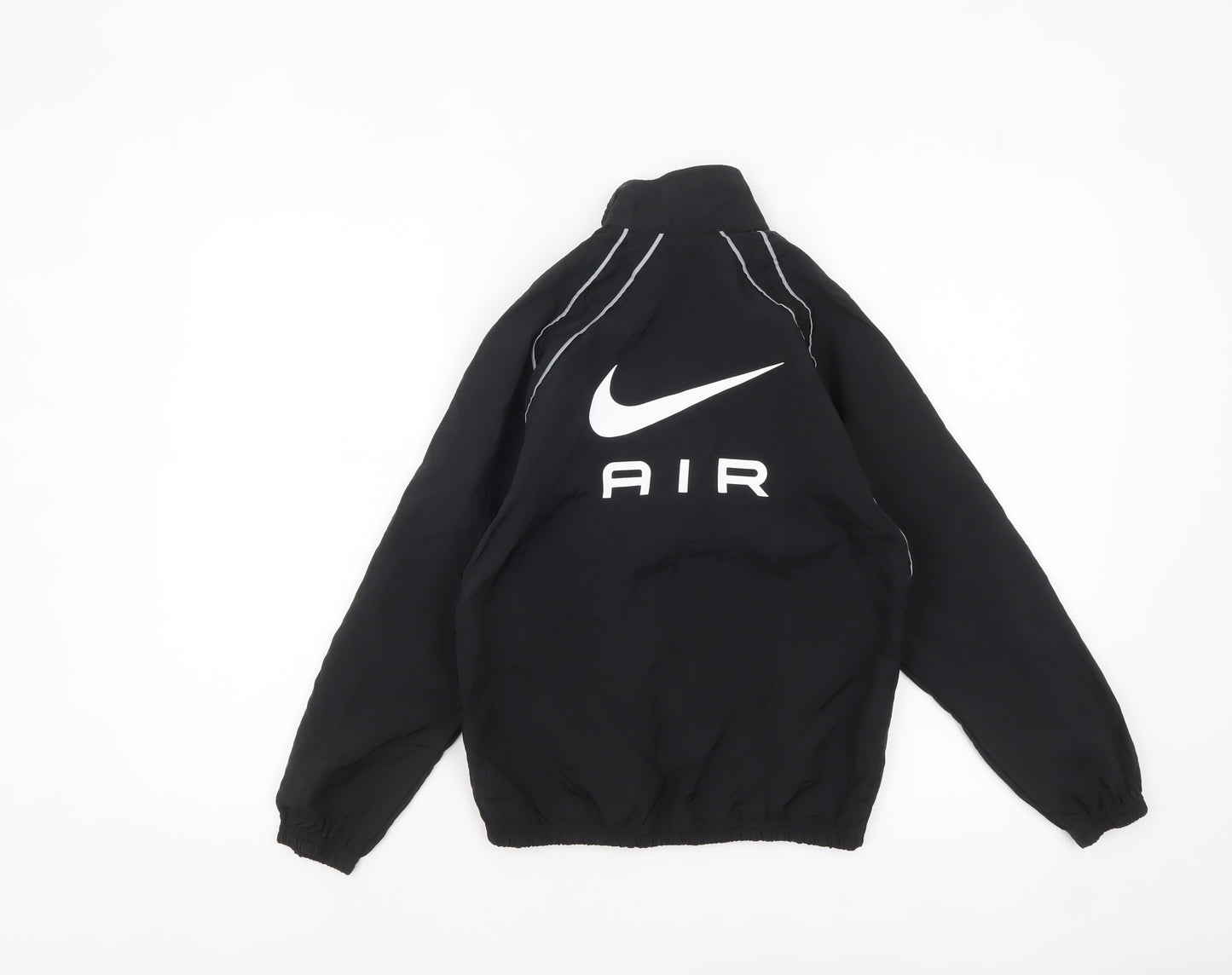 Nike Boys Black Air Track Jacket 11-12 Years Lightweight Zip Sportswear