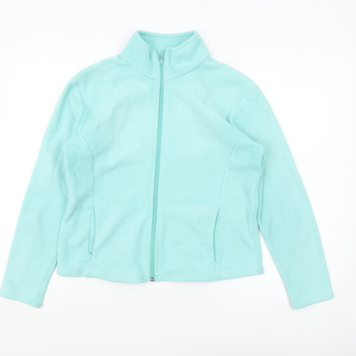 Marks and Spencer Women's Sea Green Fleece Jacket Size 14