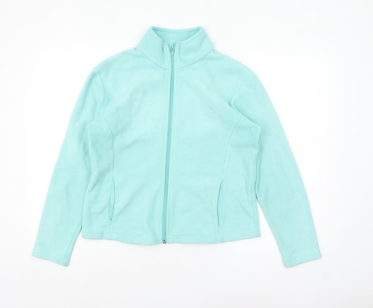 Marks and Spencer Women's Sea Green Fleece Jacket Size 14