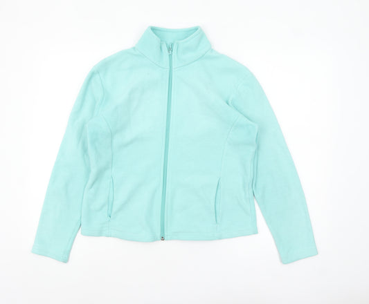 Marks and Spencer Women's Sea Green Fleece Jacket Size 14