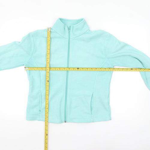 Marks and Spencer Women's Sea Green Fleece Jacket Size 14