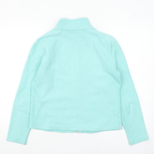 Marks and Spencer Women's Sea Green Fleece Jacket Size 14